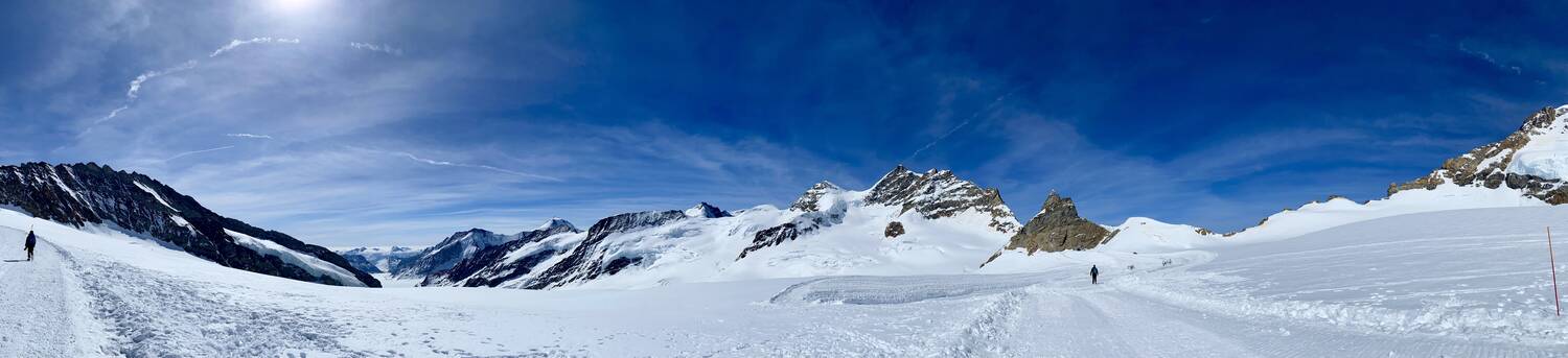View of the Jungfrau-Aletsch glacier