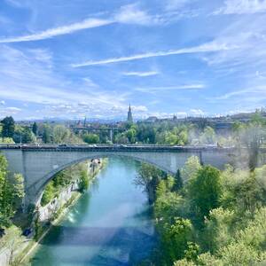 Train bridge in Bern