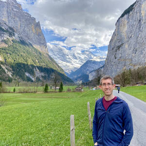 Along a walking trail in Lauterbrunnen Valley