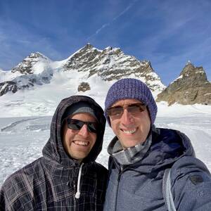 Hiking on the Jungfrau-Aletsch glacier
