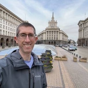 Outside the National Assembly of Bulgaria