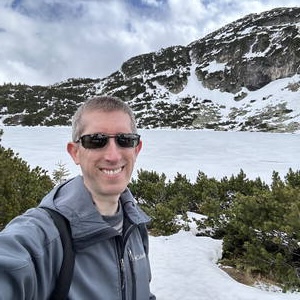 Snow-covered lake in Rila National Park