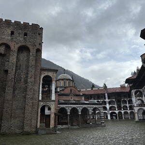 Courtyard of Rila Monastery