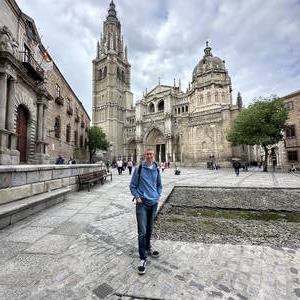 Outside the Cathedral of Toledo