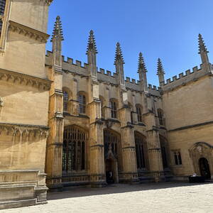 Exterior view of the Divinity School