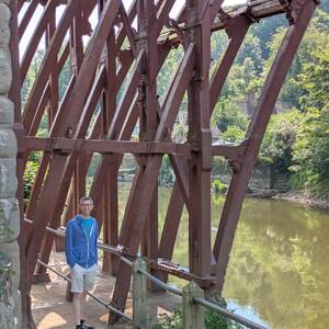 At the Ironbridge Gorge