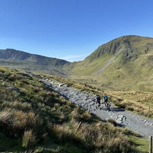 Hikers going up Snowdon
