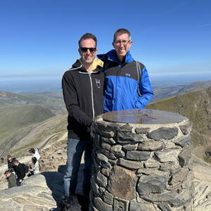 At the summit of Snowdon