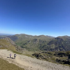 Hikers going up Snowdon