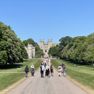 The Long Walk leading to Windsor Castle