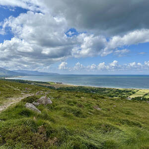 Looking out over Tralee Bay towards Camp Beach