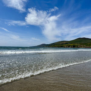 A clear day at Inch Beach