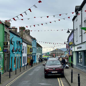 Colourful storefronts in Dingle