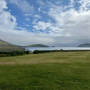 View from the end of the hike at The Blasket Centre back towards Dunmore Head