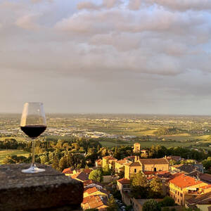 View from dinner at Ca' de Bè restaurant
