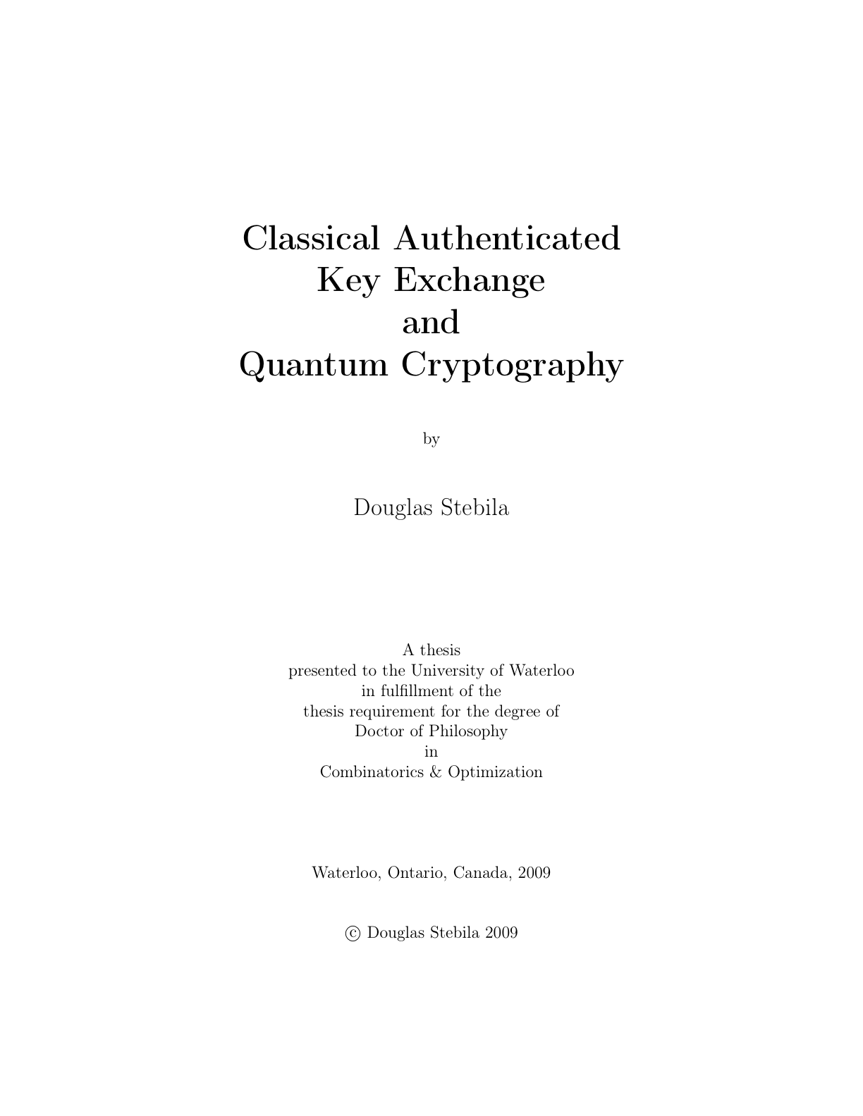 cryptography master thesis